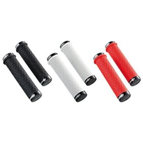GRIPS SRAM DH SILICONE BLANC DOUBLE CLAMPS + PLUGS