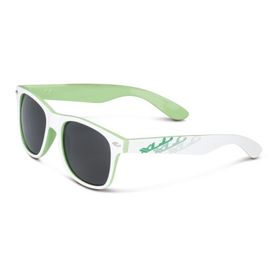 Xlc lunettes de soleil SG-F06 Madagaskar monture blanche/verte verres fumés