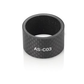 Xlc entretoise A-Head noir 20 mm, 1 1/8', carbone