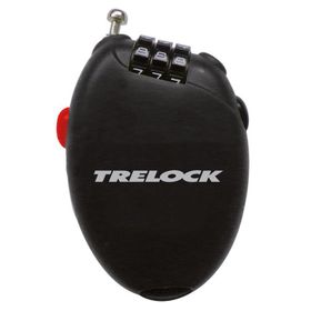 Trelock Antivol chaîne à comb.75cm,Ø1,6mm RK 75 Pocket,extensibel,noir, sans supp.