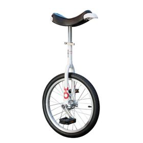Monocycle monocycle OnlyOne 18 blanc jante alu, pneu noir