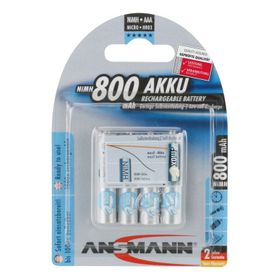 Ansmann batterie  Micro 800mAh NiMH, 1,2V, AAA, set de 4