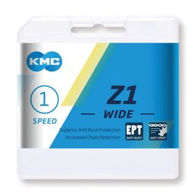 CHAÎNE KMC Z1 WIDE EPT 1/2 X 1/8, 112 MAILLONS 8,6