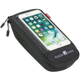 Phone Bag Plus M Klickfix+ adaptateur transparent/noir, a. attache rotative